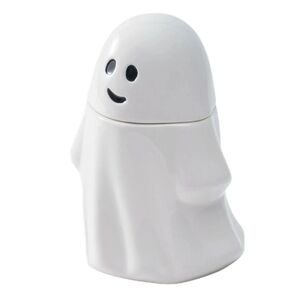 Way to Celebrate Halloween Ceramic Ghost Treat Jar, Food Storage